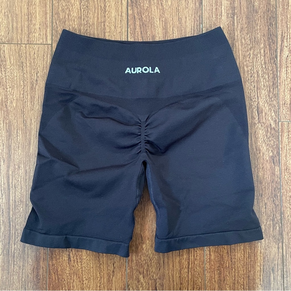 AUROLA gym workout shorts chocolate brown